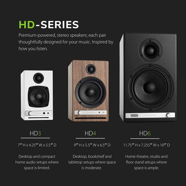 Bežični Hi-Fi zvučnici AUDIOENGINE HD4 saten crni (aktivni, par)-4