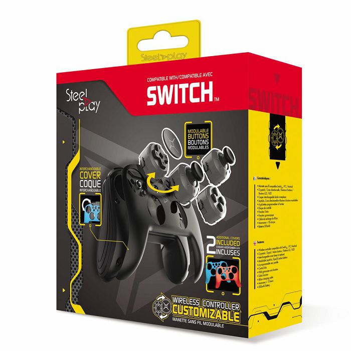 Bežični kontroler za Nintendo STEELPLAY Wireless Customizable Controller+ 2 Cases (Switch)-4