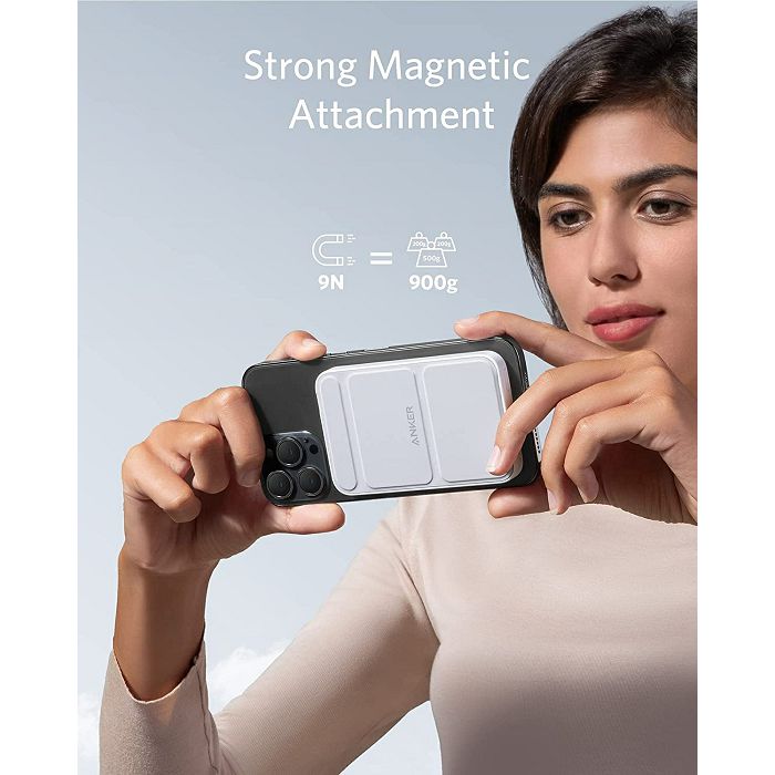 Bežični magnetski powerbank ANCHOR MagGo 5000 mah (bijeli)-3
