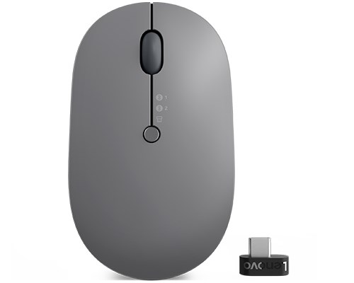 Bežični miš LENOVO Go (za više uređaja, obostrani, RF bežični + Bluetooth + USB Type-A, optički, 2400 DPI)-0