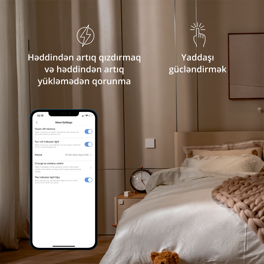 Bežični zidni prekidač Aqara H1 H1 EU (s neutralnom žicom) WS-EUK03-31