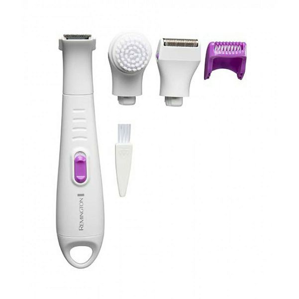 Set za bikini zonu REMINGTON Ultimate Bikini Kit WPG4035 (baterijski, Wet & Dry, trimer, mini brijačica, piling četkica, bijeli)-1