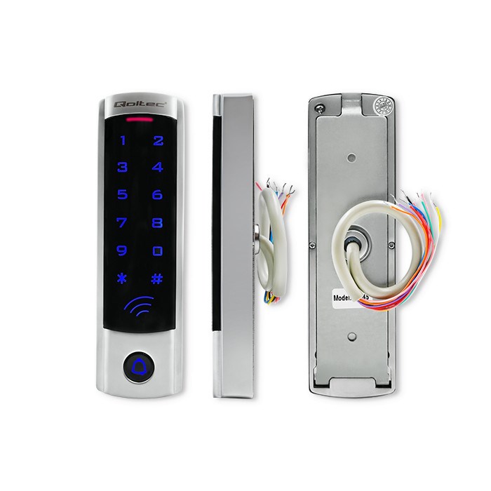 Brava s kodom QOLTEC Dione 52445 (s RFID čitačem, gumb zvona, IP68, EM)-6