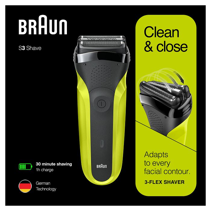Aparat za brijanje BRAUN Series 3 300 (električni) zeleno-crni-1