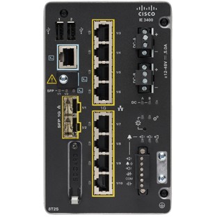 Catalyst IE3400 with 8 GE Copper and 2 GE SFP, Modular, NE