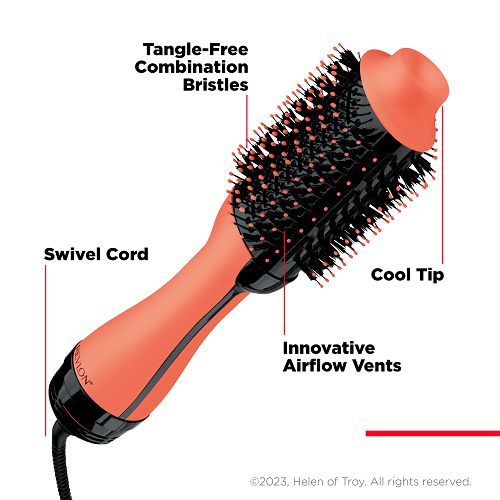 Četka za kosu REVLON 2U1 Apricot-3