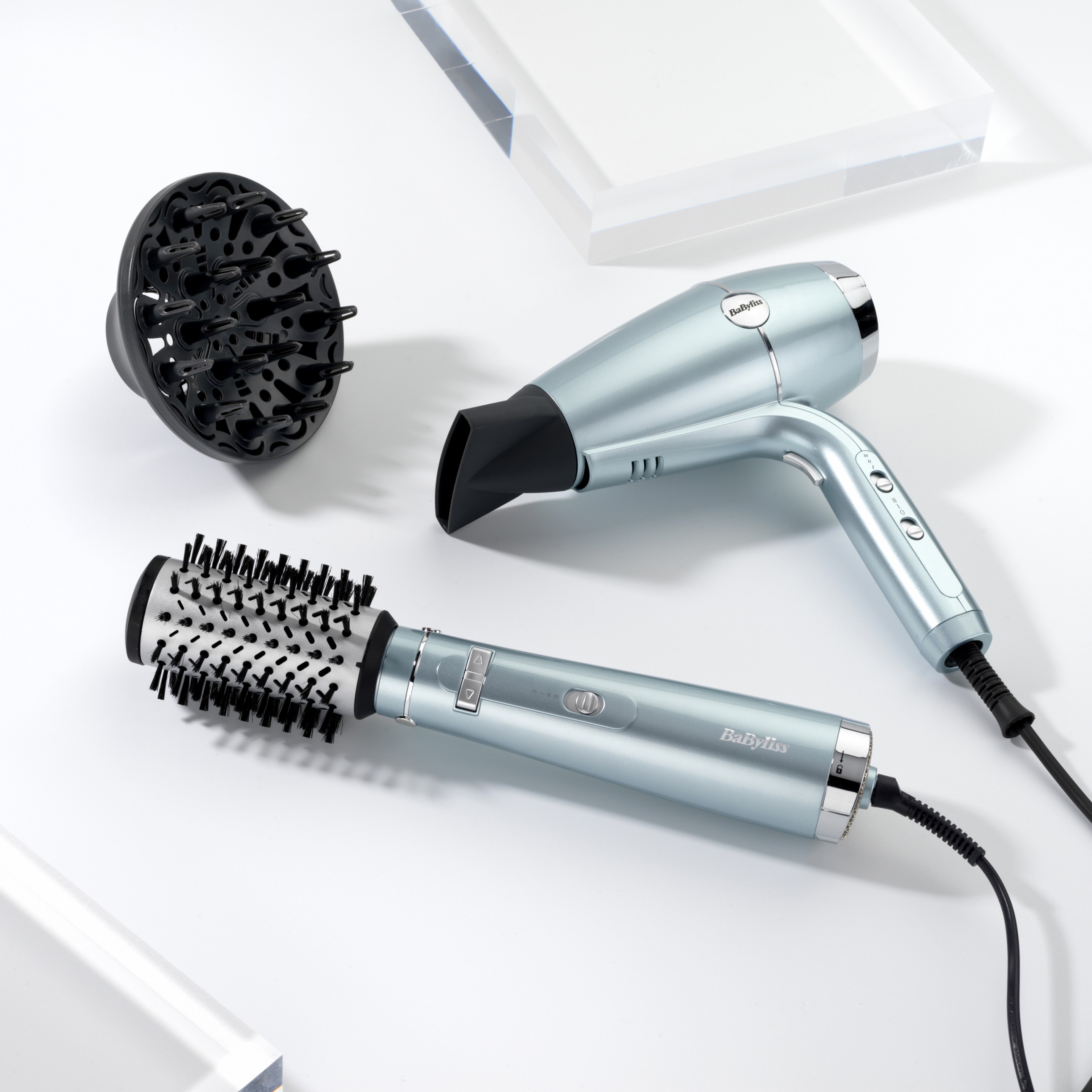 Četka za oblikovanje kose BABYLISS AS773E Hydro Fusion Air Styler (700 W, 2.5 m) srebrna-5