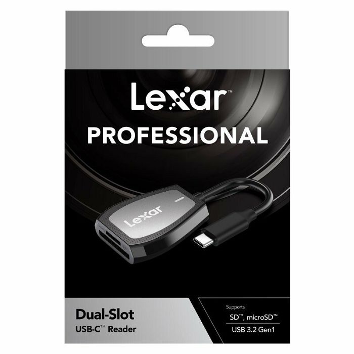 Čitač memorijskih kartica Lexar® Professional USB-C™ Dual-Slot Reader，support SD™ and microSD™ UHS-II cards-0