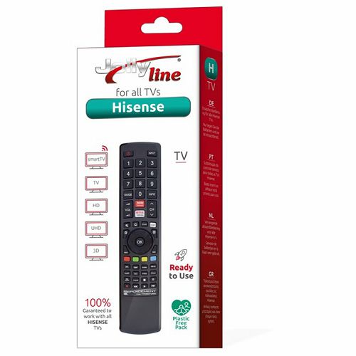 Daljinski upravljač JOLLYLINE, univerzalni za HISENSE TV-0