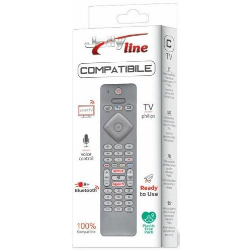 Daljinski upravljač JOLLYLINE, univerzalni za PHILIPS, IR + BT, glasovna kontrola-0
