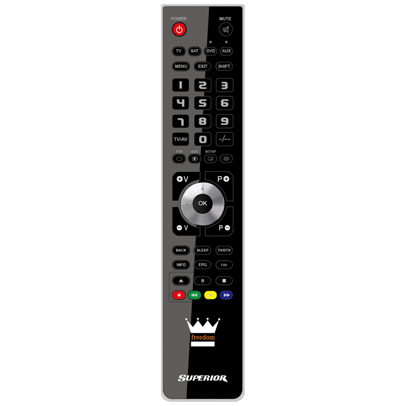 Univerzalni daljinski upravljač SUPERIOR FREEDOM USB 4u1 programabilni, crna boja-0