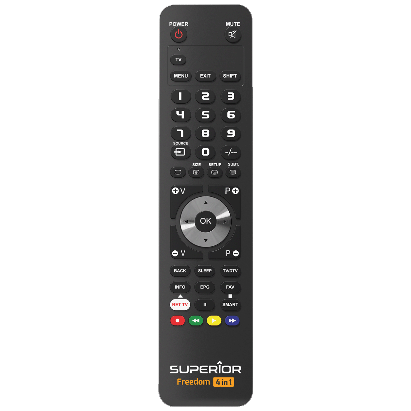 Univerzalni daljinski upravljač SUPERIOR FREEDOM USB 4u1 programabilni, crna boja-1
