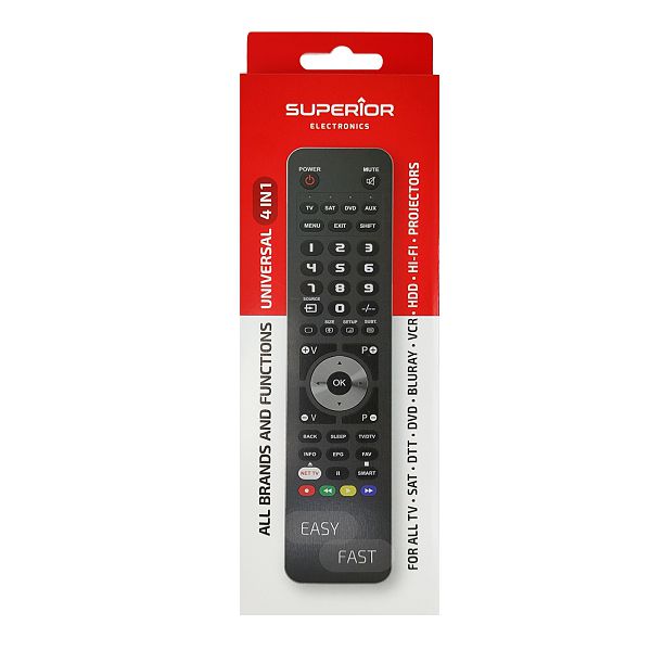 Univerzalni daljinski upravljač SUPERIOR FREEDOM USB 4u1 programabilni, crna boja-2