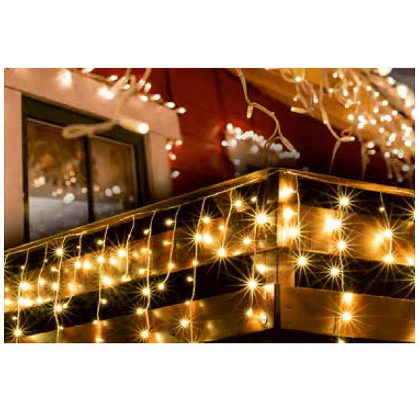 Dekorativna LED rasvjeta HOME svjetlosna zavjesa KKF 608/WW (600 LED, toplo bijela, 5+20 m, IP44)-0