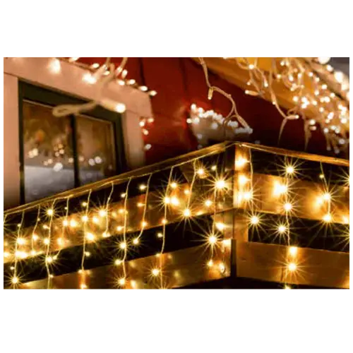 Dekorativna LED rasvjeta HOME svjetlosna zavjesa KKF 608/WW (600 LED, toplo bijela, 5+20 m, IP44)-1