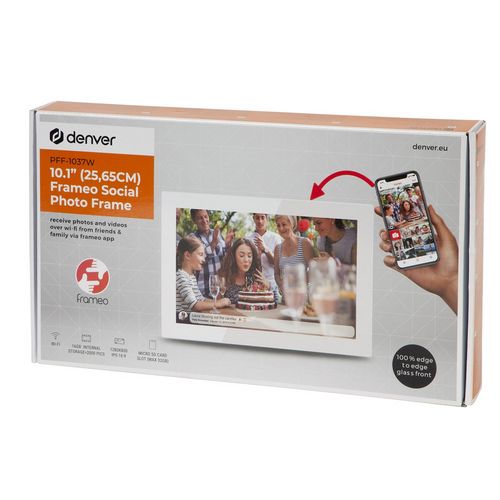 Digitalni okvir za slike DENVER PFF-1037W (Bijela, 10.1" ekran, Wi-Fi, USB)-15