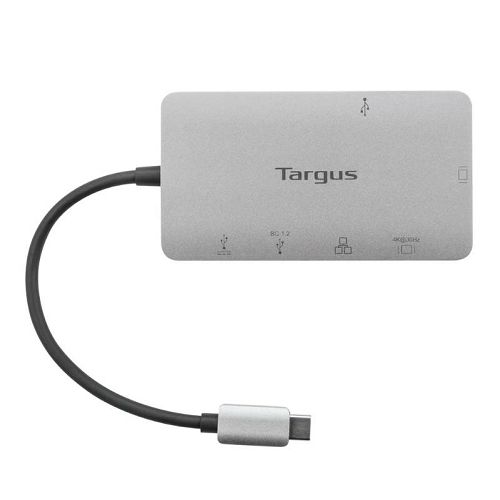 Docking station TARGUS USB-C DP Alt Mode Single Video 4K HDMI/VGA, 100 W sivi