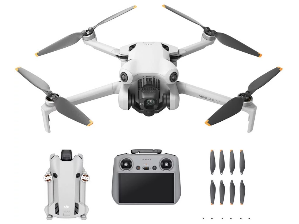 Dron DJI Mini 4 Pro (DJI RC 2) (4K kamera, 3-axis gimbal, vrijeme leta do 34 min) bijeli-3