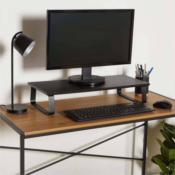 Drveni stalak za monitor VONHAUS crni-3