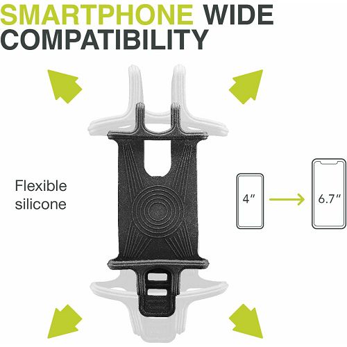 Držač za smartphone NEWRBAN, silikonski crni-2