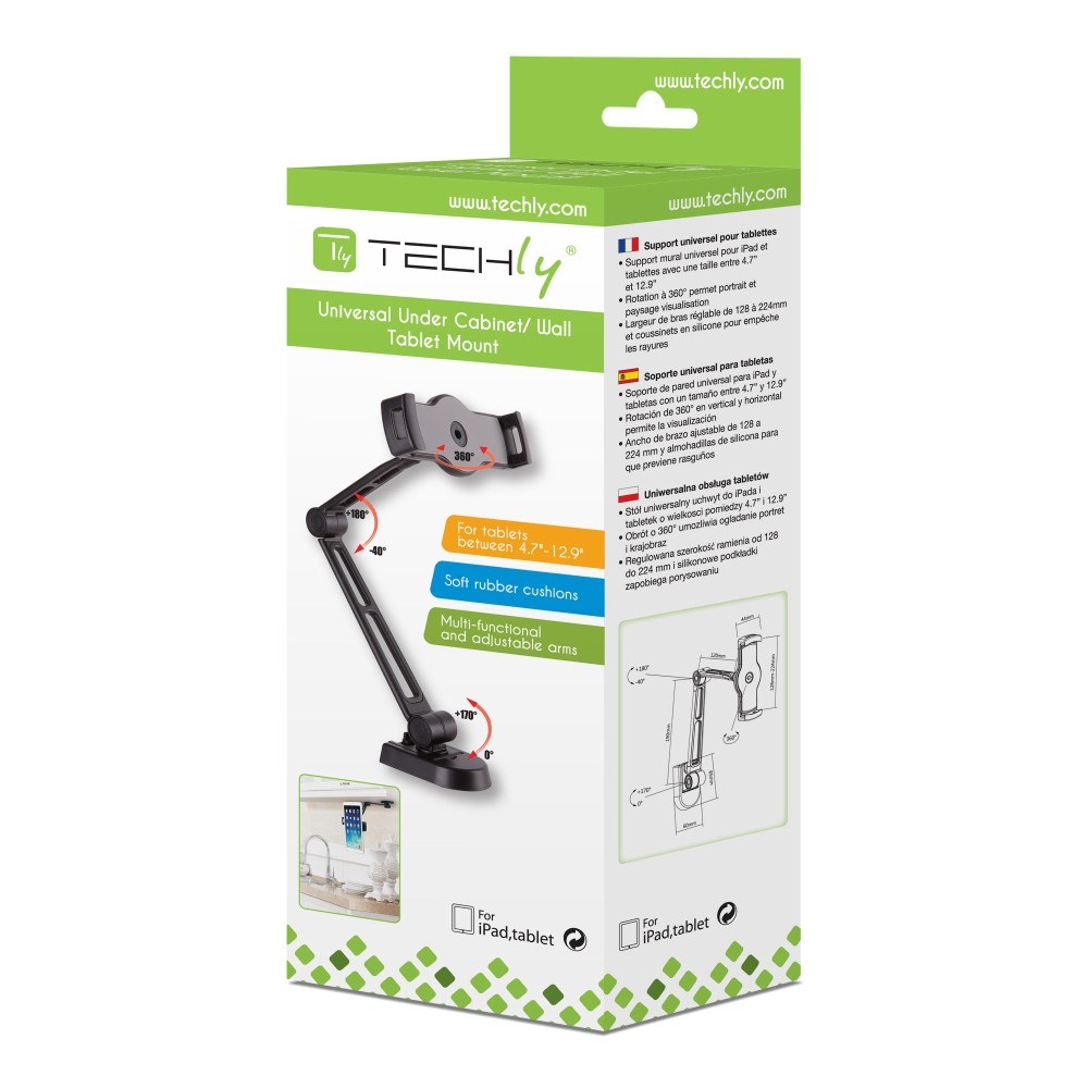 Techly ICA-TBL 2802 holder Passive holder Tablet/UMPC crna-11