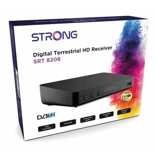 DVB-T2 receiver STRONG SRT 8208, HEVC / H.265-3
