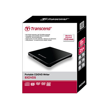 DVD-RW TRANSCEND PORTABLE 8X TS8XDVDS-K crni-1