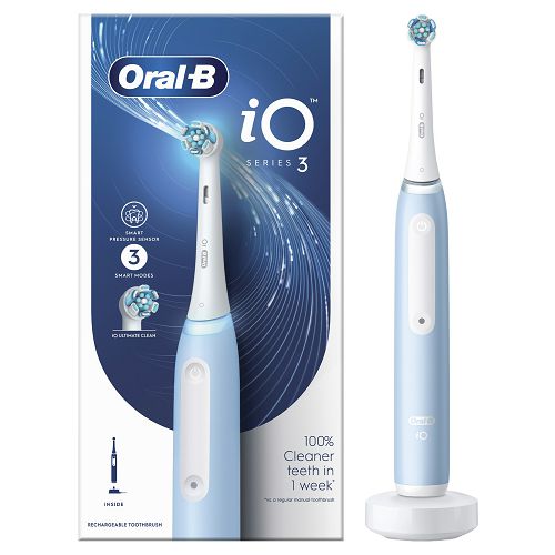 Oral-B IOSERIES3ICE electric toothbrush Adult Rotating-oscillating toothbrush Blue-0