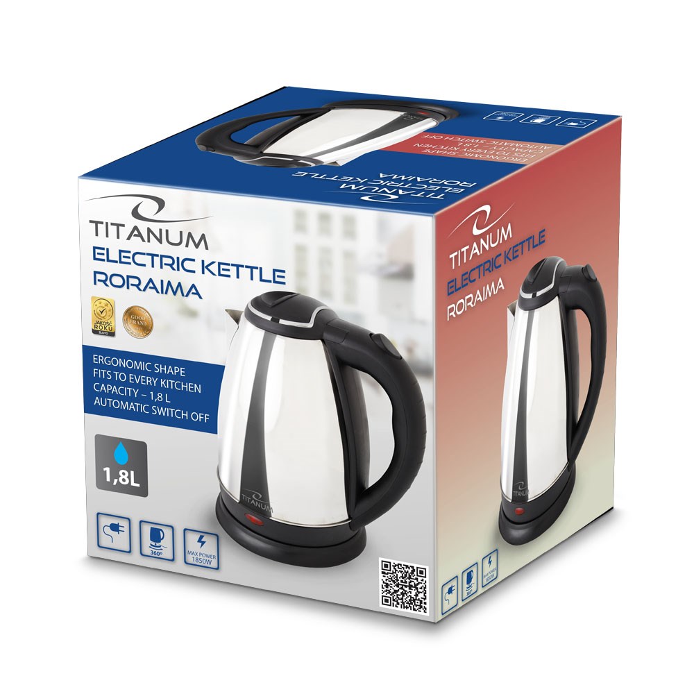 Električni čajnik TITANUM TKK102S (1.8L, 1800W) srebrna-3