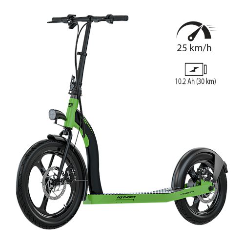 Električni romobil MS ENERGY R10 black green-0