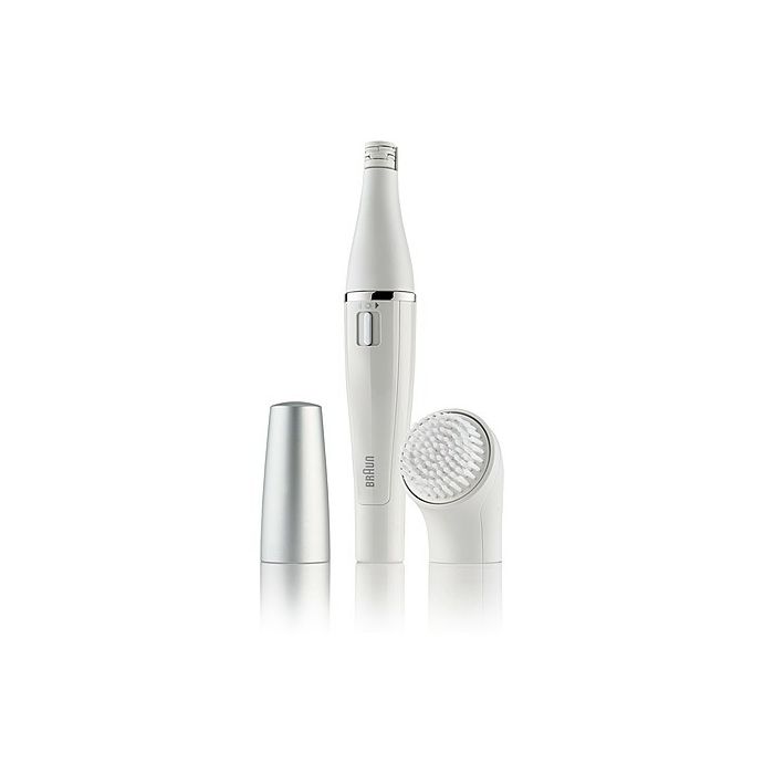 Epilator za lice BRAUN Face 810 (2‑u‑1 epilacija i ultrazvučno čišćenje, baterijski, bijelo‑srebrni)