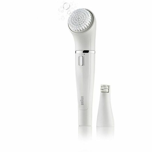 Epilator za lice BRAUN Face 810 (2‑u‑1 epilacija i ultrazvučno čišćenje, baterijski, bijelo‑srebrni)-1