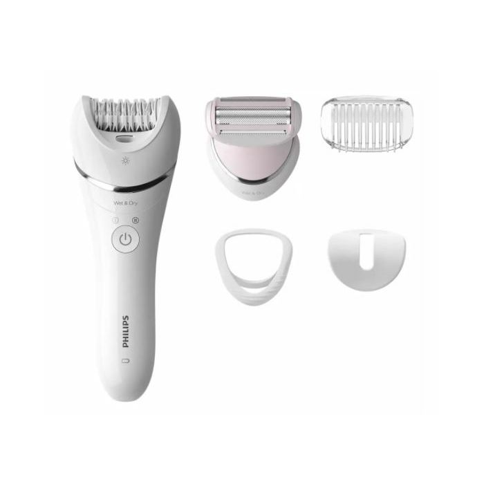 Epilator PHILIPS Series 800 BRE710/00 (bežični Wet & Dry, 32 keramička diska, 2 brzine, Opti-light)