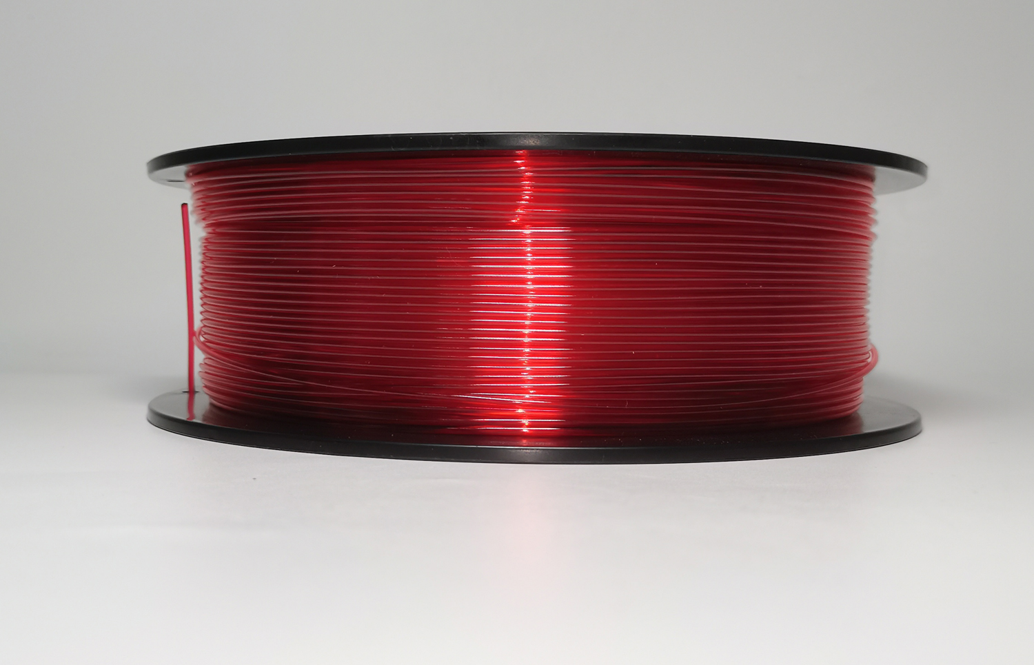 Filament for 3D, PET-G, 1.75 mm, 1 kg, red transpa-0