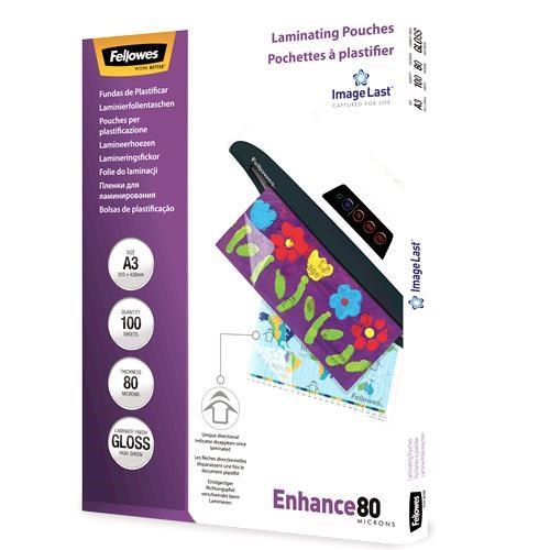 Folija za laminiranje FELLOWES ImageLast A3 (80 mikrona, 100 komada)-1