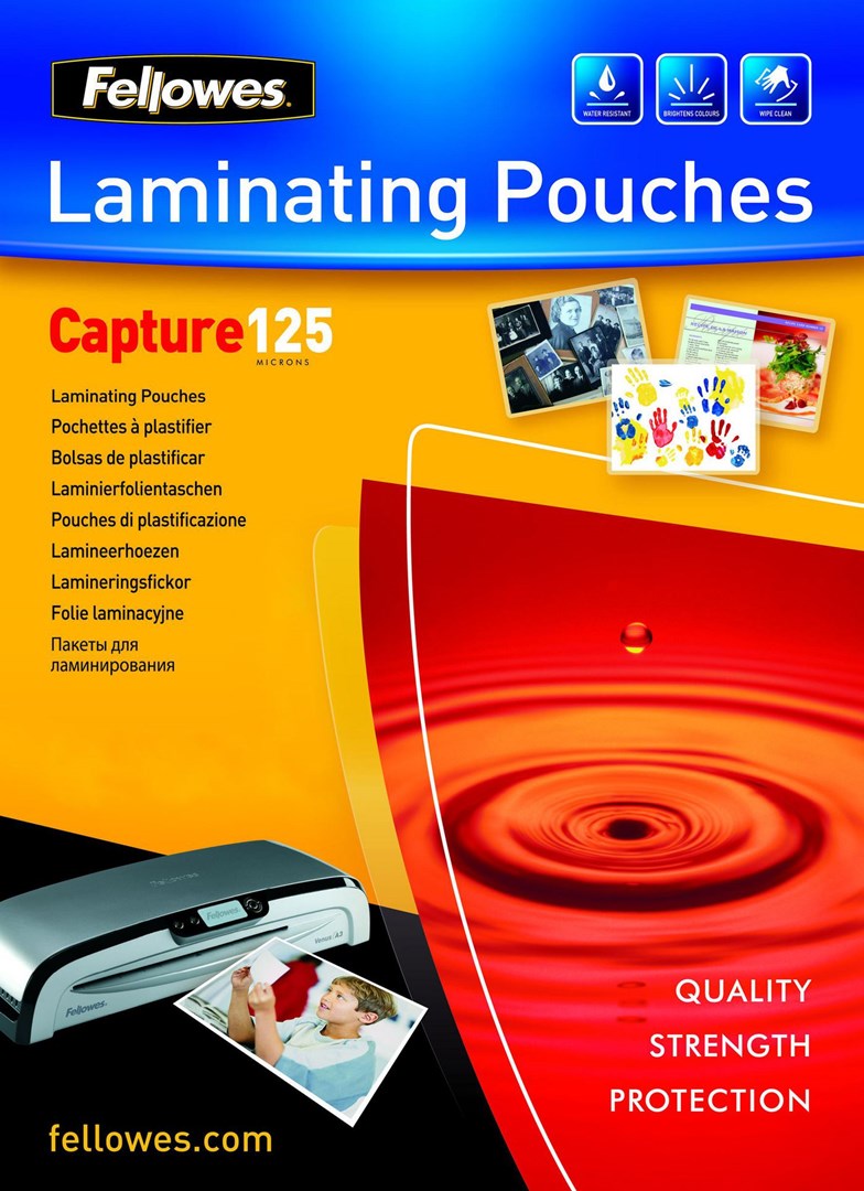 Laminacijske vrećice FELLOWES ImageLast A4 125 Micron - pakiranje od 100 komada (A4 format, 125 mikrona)-1