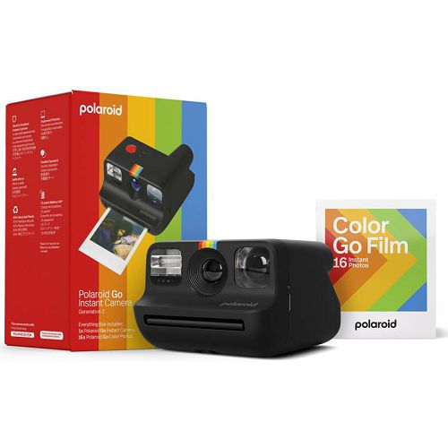 Fotoaparat POLAROID Originals GO2 Black Everything Box-0