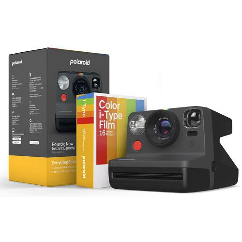 Instant fotoaparat POLAROID Originals Now2 Black Everything Box-0