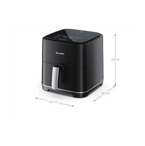 Friteza na vrući zrak SHARP AF-GS552AE-B (5,5L, LED, 8 programa)-1