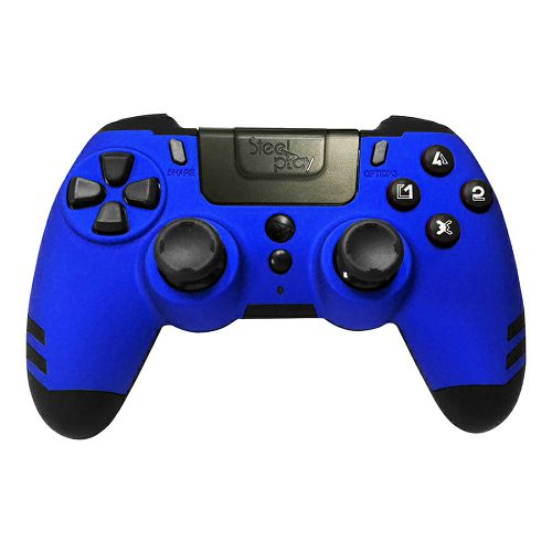 Gamepad STEELPLAY Metaltech, za PS4, bežični plavi-1