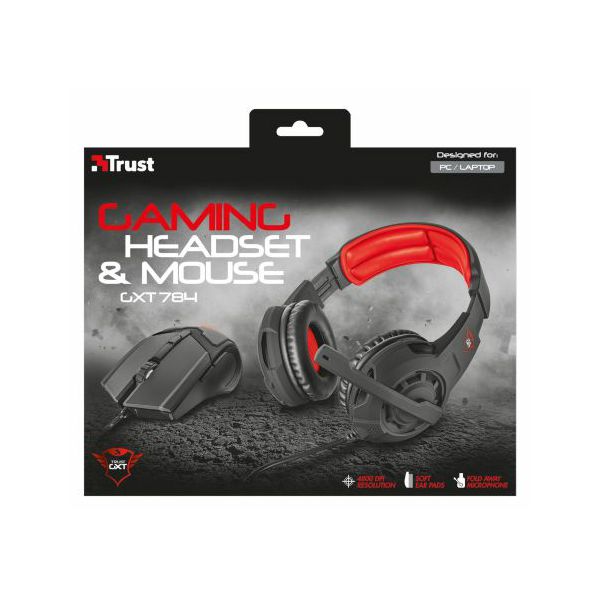 Slušalice s mikrofonom i miš TRUST gaming GXT784, 3.5mm-2