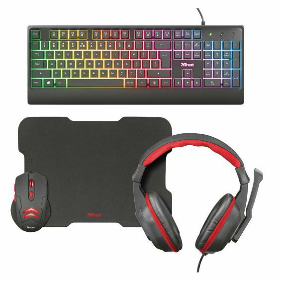 Gaming set TRUST ZIVA tipkovnica + slušalice + miš + podloga-6