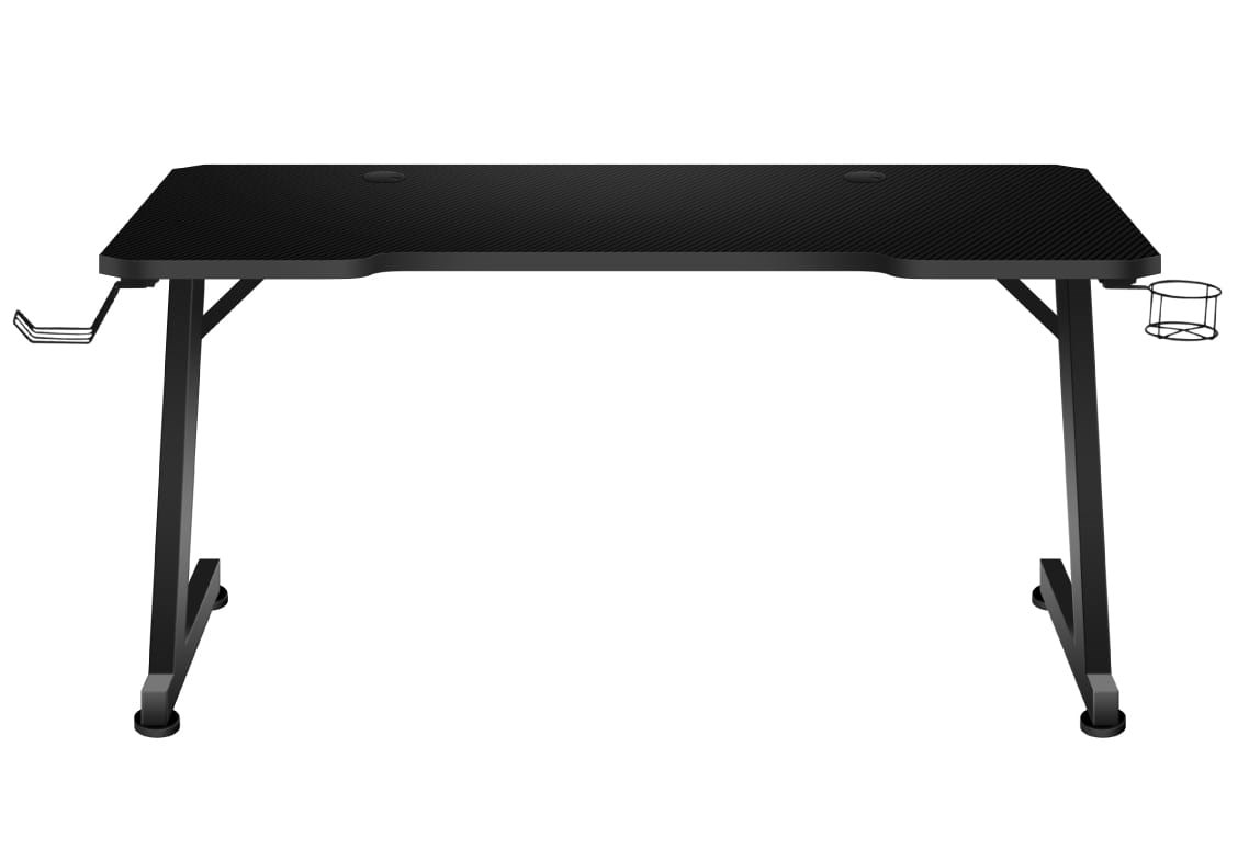 Gaming stol HUZARO Hero 2.5 (120×60 cm, Carbon Flex, nosači za slušalice i piće)-4