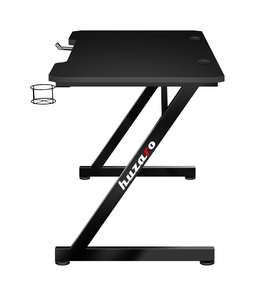 Gaming stol HUZARO Hero 2.5 (120×60 cm, Carbon Flex, nosači za slušalice i piće)-5