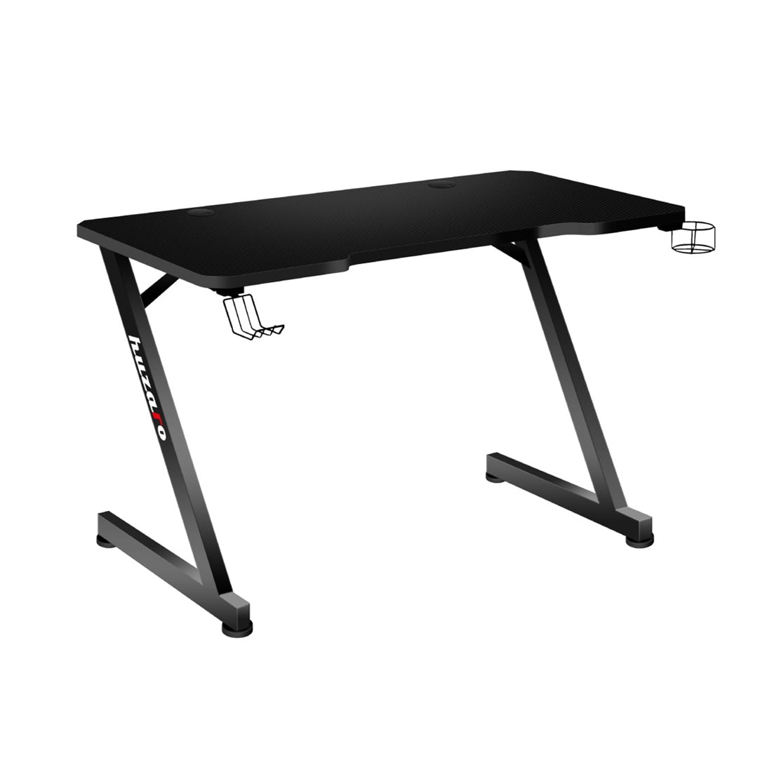 Gaming stol HUZARO Hero 2.5 (120×60 cm, Carbon Flex, nosači za slušalice i piće)-2
