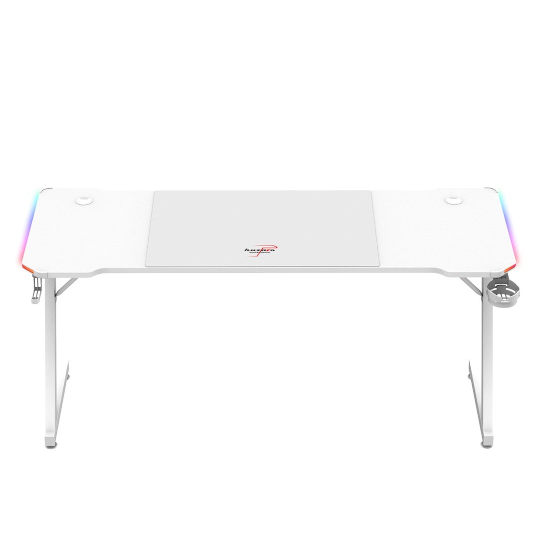 Gaming stol HUZARO Hero 4.8 (Bijela, RGB osvjetljenje)-4