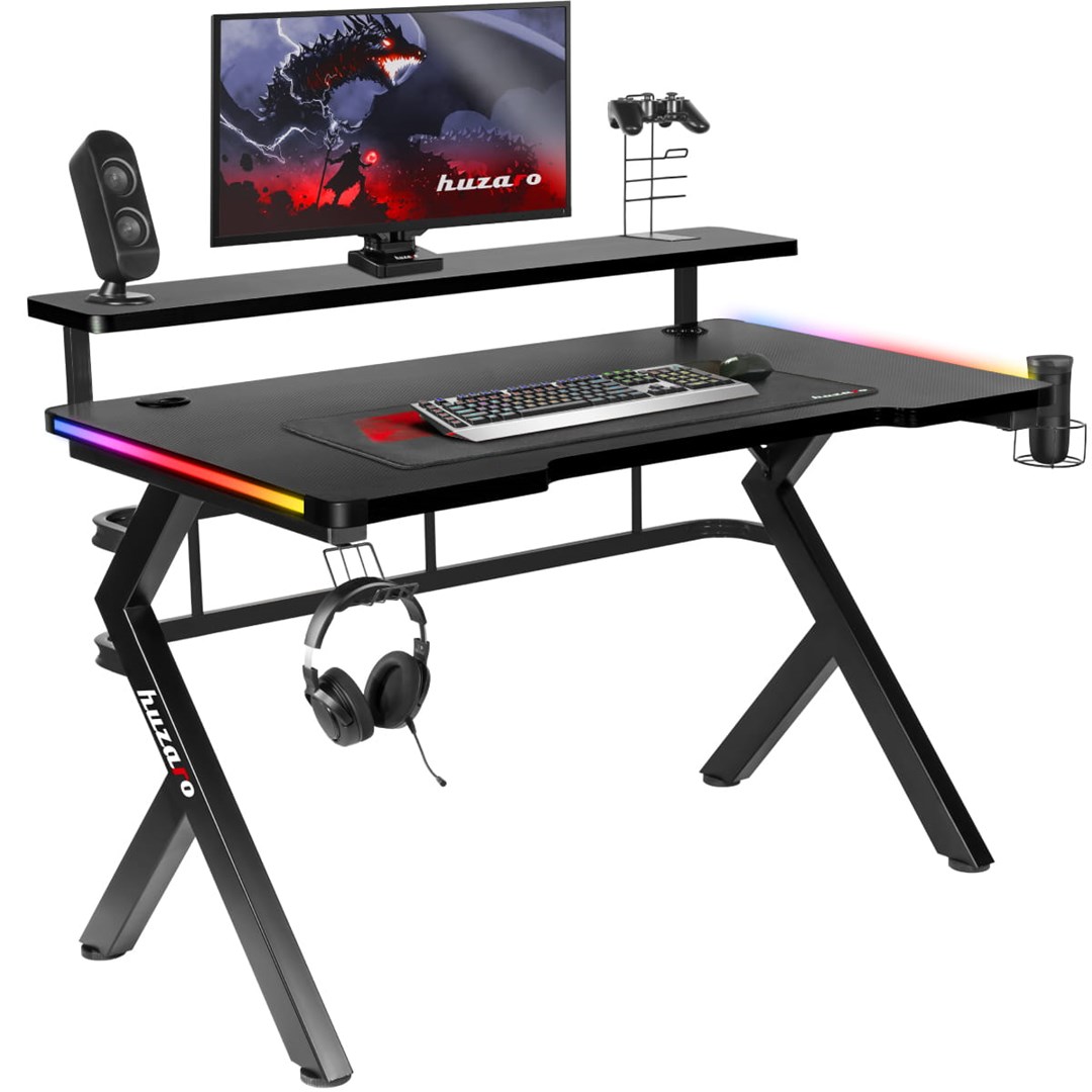 Gaming stol HUZARO Hero 5.0 RGB (LED osvjetljenje, podesiva visina)-0