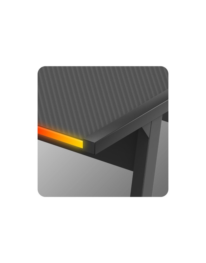 Gaming stol HUZARO Hero 6.0 (crna, RGB osvjetljenje)-18