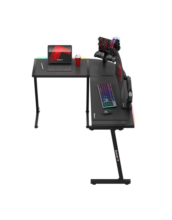 Gaming stol HUZARO Hero 6.0 (crna, RGB osvjetljenje)-8
