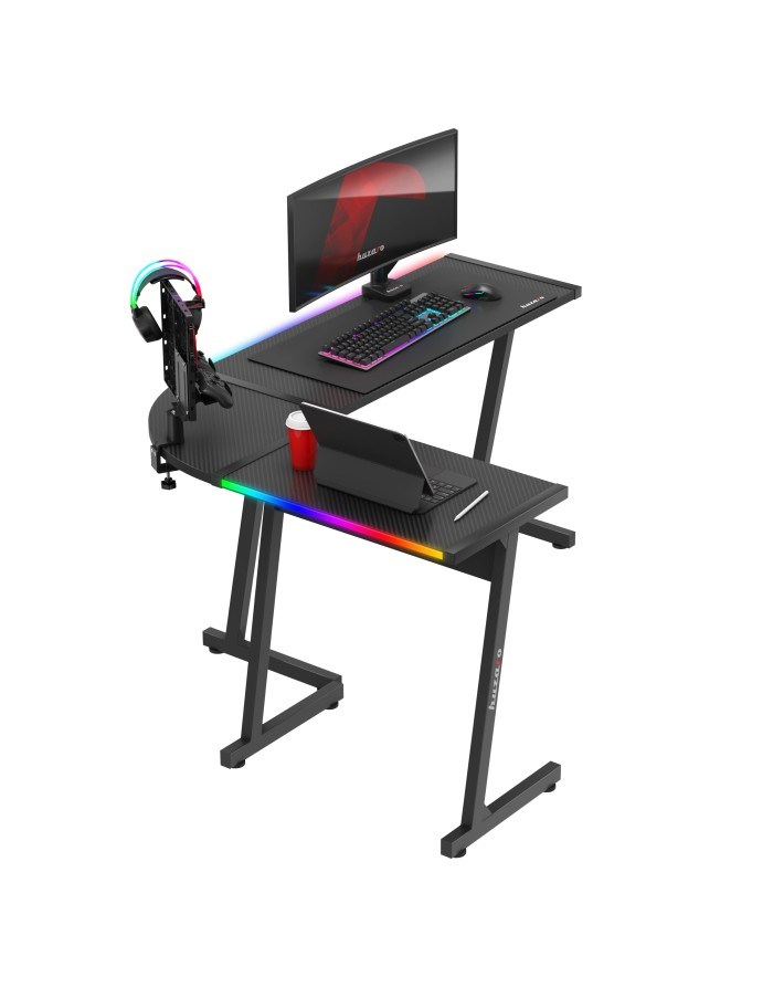 Gaming stol HUZARO Hero 6.0 (crna, RGB osvjetljenje)-3